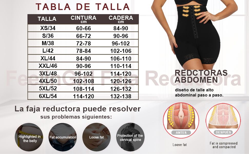 FAJAS ESTRAPLES INVISIBLE TIPO SHORT