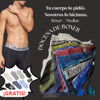 12 BOXER DE ALGODON + 6 MEDIAS